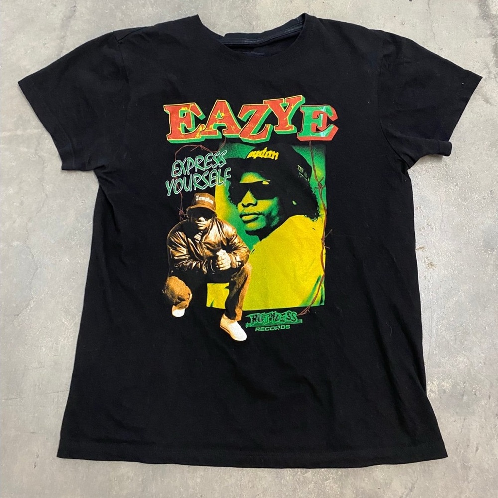 Eazy-E Express Yourself Black Graphic Tee - Short Sleeve